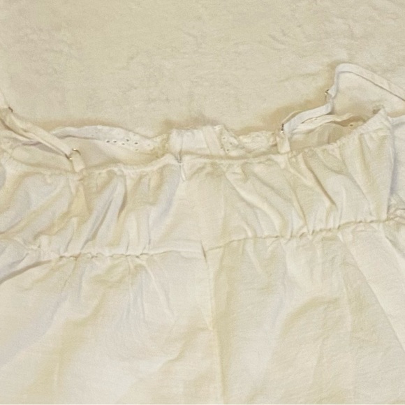 Vintage Jifan Cream Adjustable Spaghetti Strap Babydoll Shirt Size S EUC - Picture 5 of 7